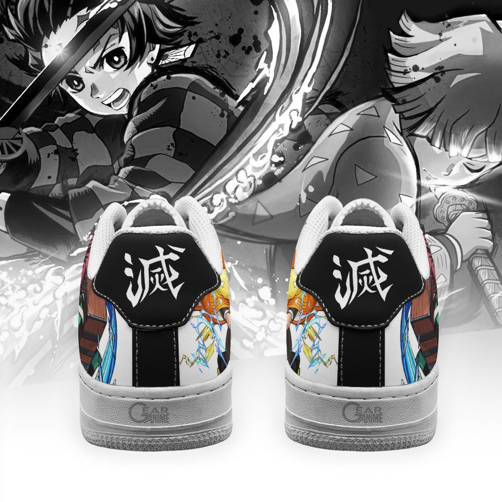 Baskets Anime Tanjiro And Zenitsu en Cuir Chaussures Basses Unisexes Demon Slayer