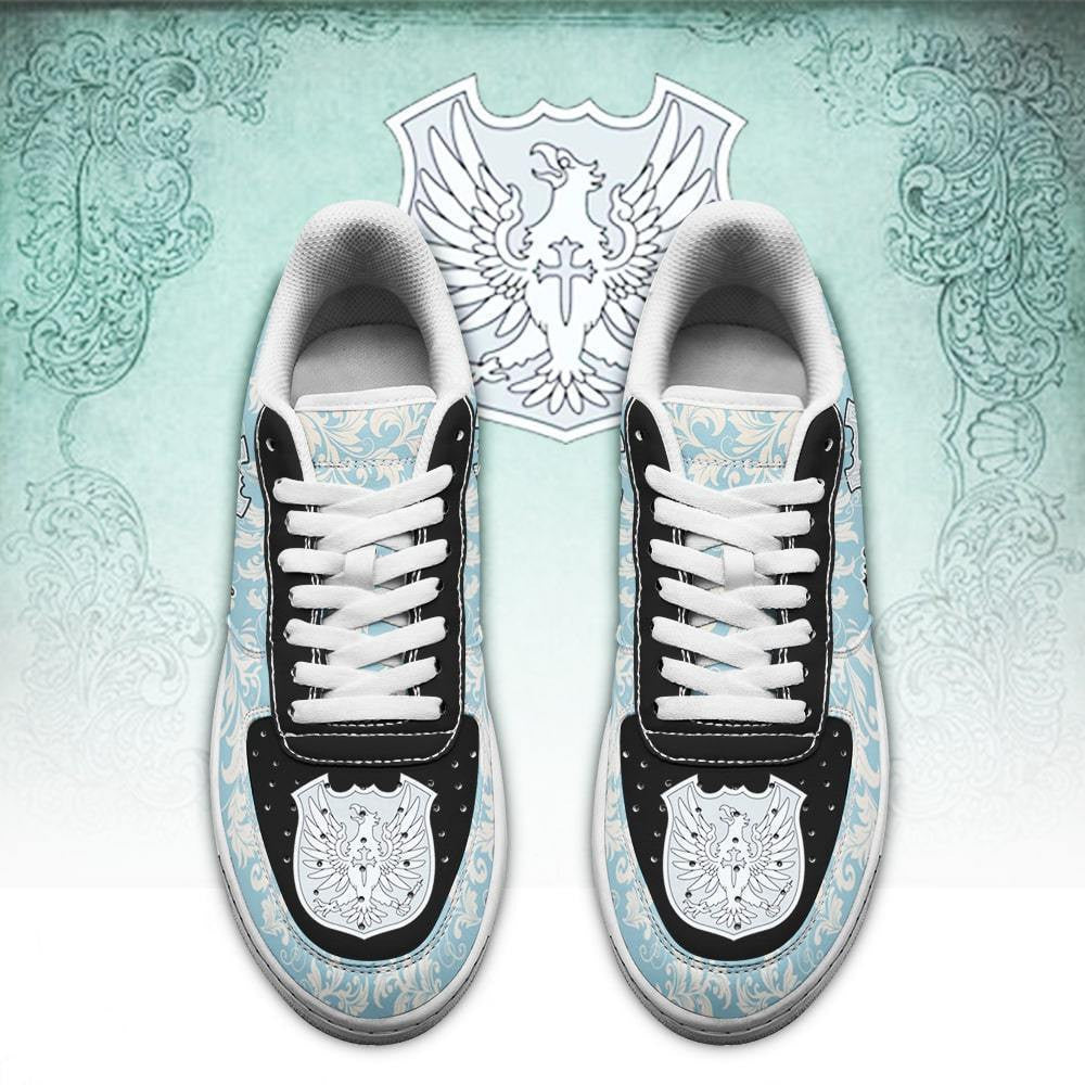 Baskets Anime Magic Knights Squad Silver Eagle en Cuir Chaussures Basses Unisexes Anime Manga