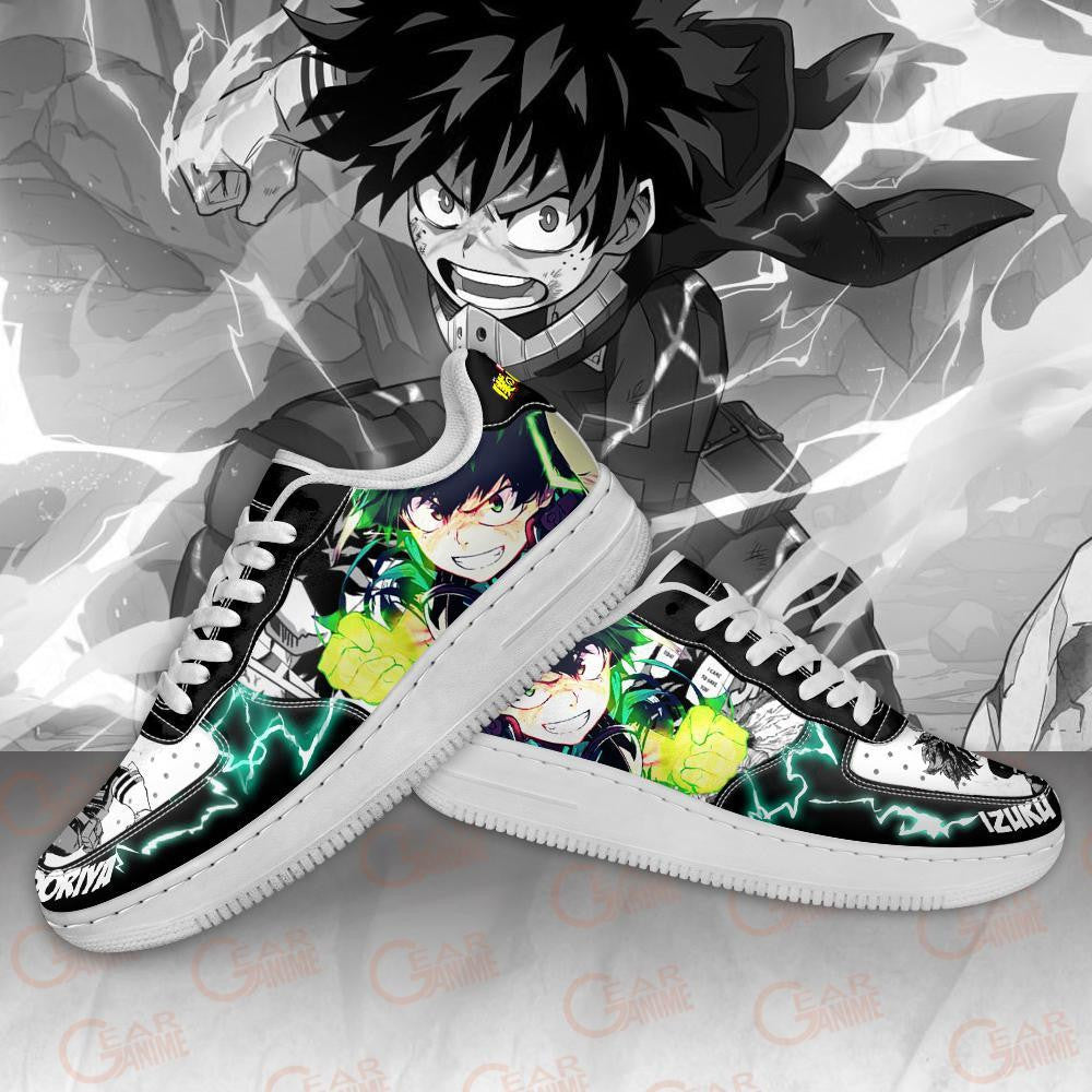 Baskets Anime Izuku Midoriya en Cuir Chaussures Basses Unisexes Anime Manga