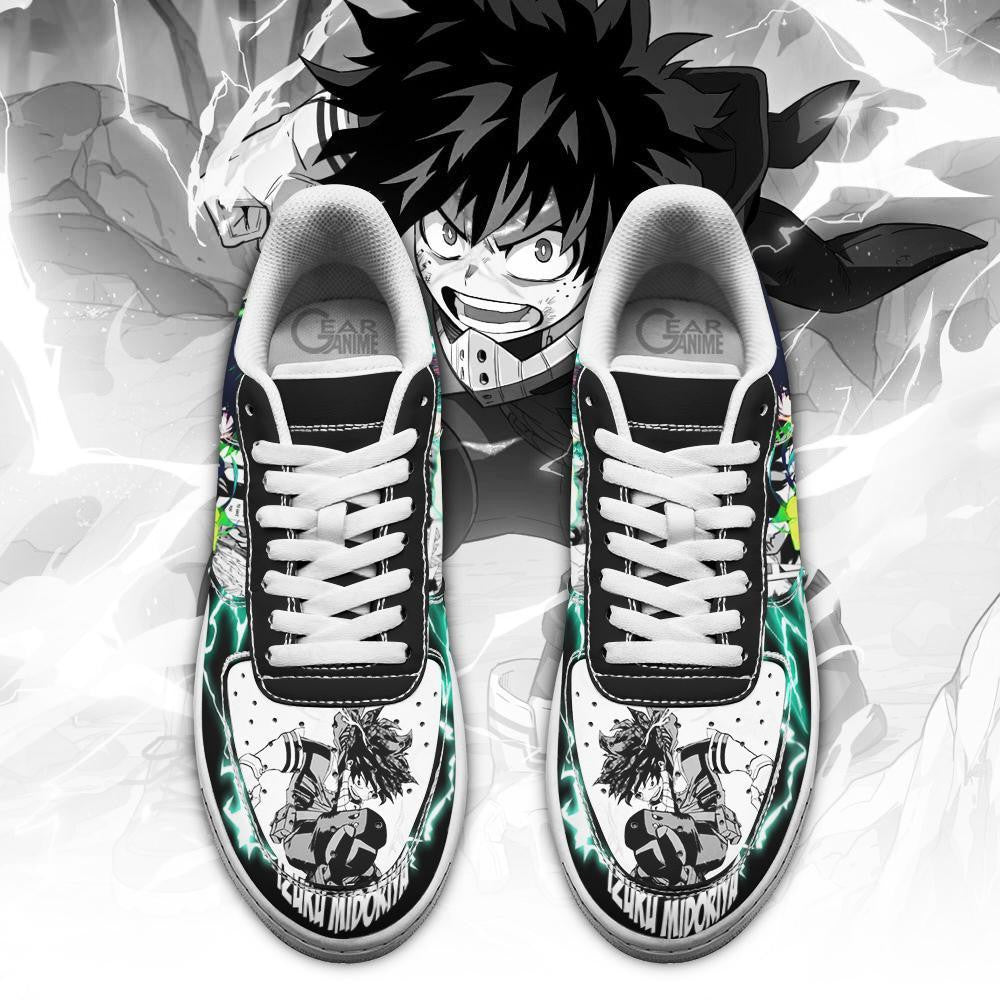 Baskets Anime Izuku Midoriya en Cuir Chaussures Basses Unisexes Anime Manga