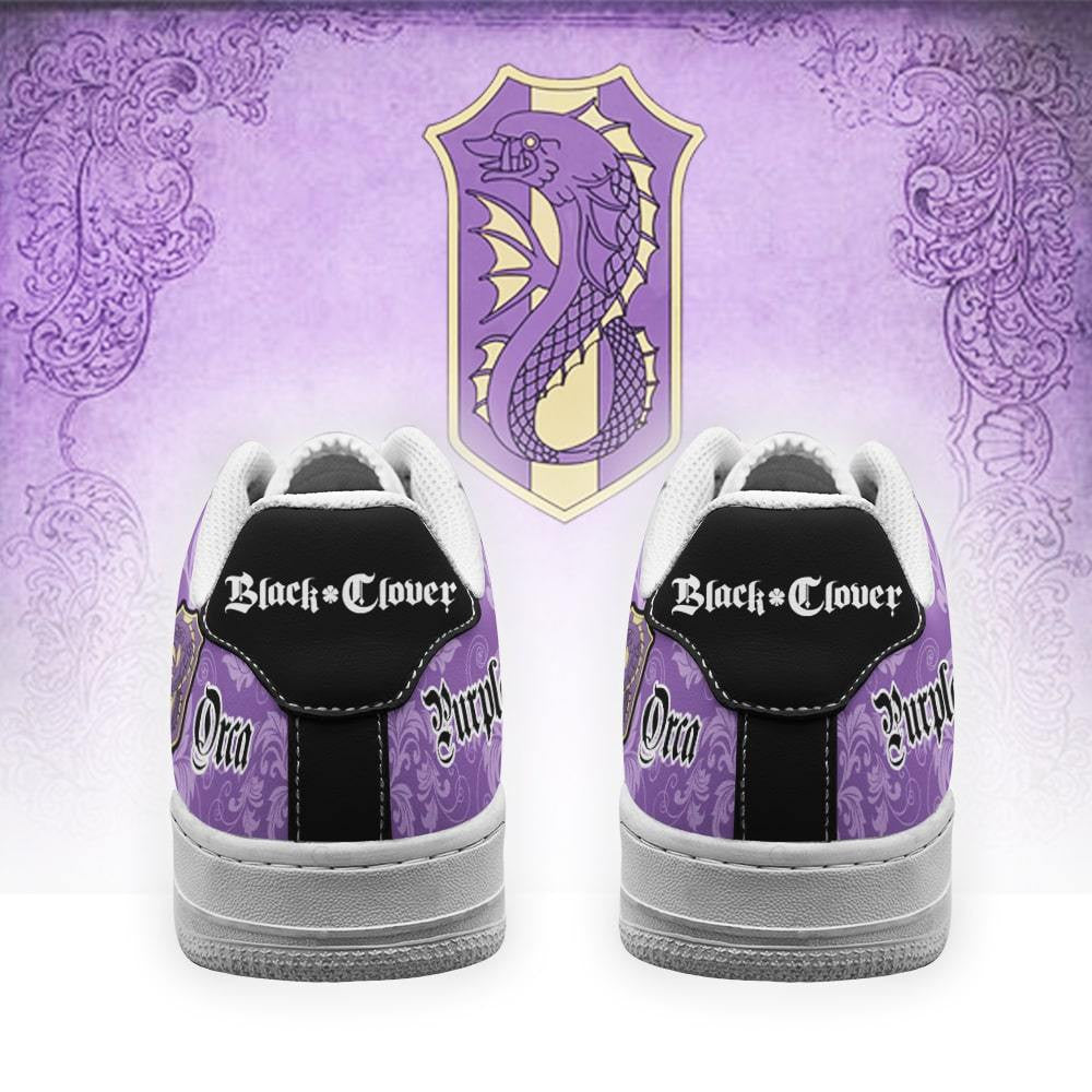 Baskets Anime Magic Knights Squad Purple Orca en Cuir Chaussures Basses Unisexes Anime Manga