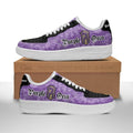Baskets Anime Magic Knights Squad Purple Orca en Cuir Chaussures Basses Unisexes Anime Manga
