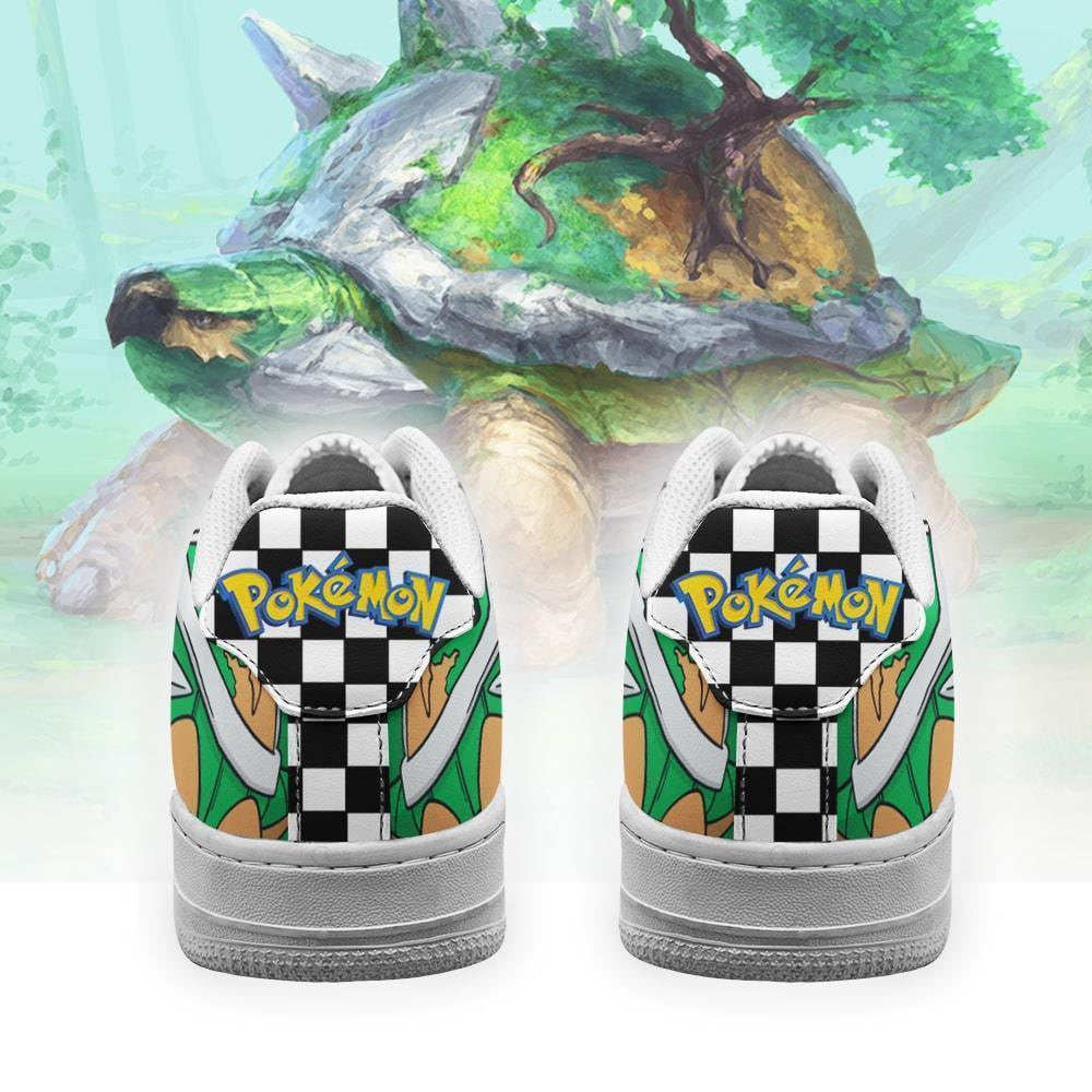 Baskets Anime Poke Torterra en Cuir Chaussures Basses Unisexes Anime Manga