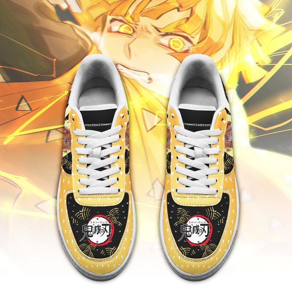 Baskets Anime Agatsuma Zenitsu en Cuir Chaussures Basses Unisexes Anime Manga