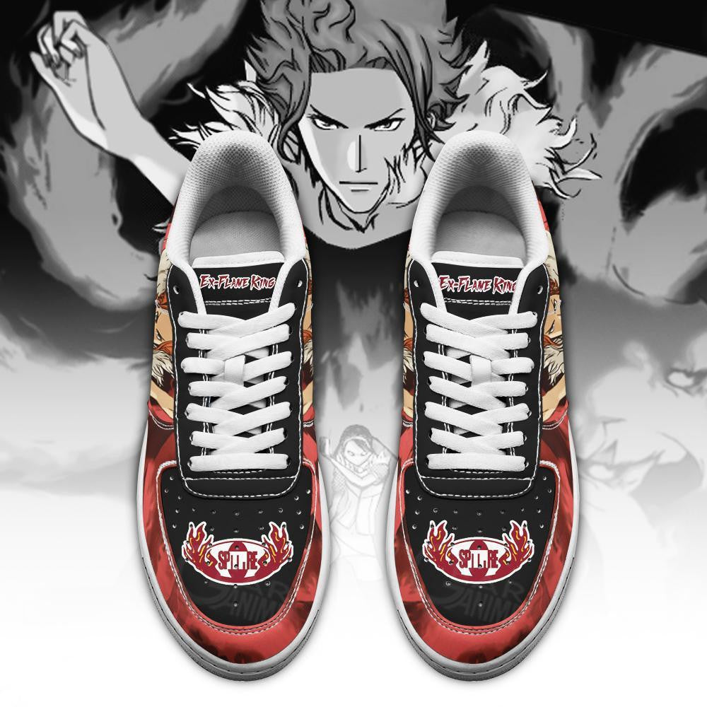 Baskets Anime Ex Flame King Spitfire Air Gear en Cuir Chaussures Basses Unisexes Anime Manga