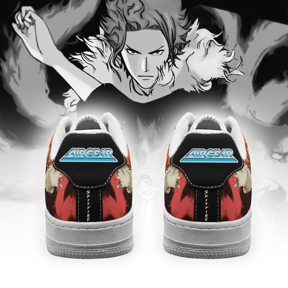 Baskets Anime Ex Flame King Spitfire Air Gear en Cuir Chaussures Basses Unisexes Anime Manga