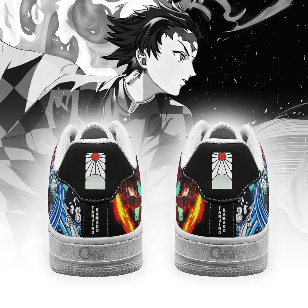 Baskets Anime Tanjiro Water and Sun en Cuir Chaussures Basses Unisexes Demon Slayer