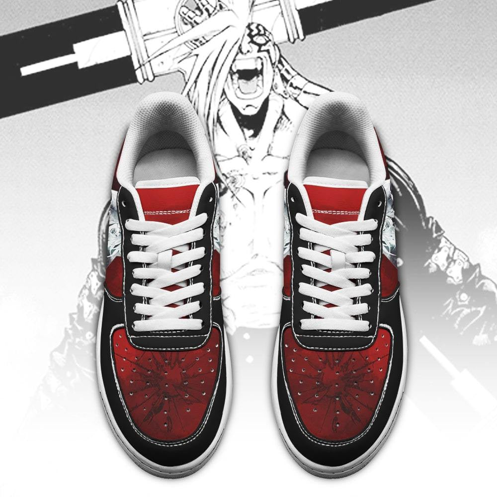 Baskets Anime Razlo the Tri-Punisher of Death en Cuir Chaussures Basses Unisexes Anime Manga