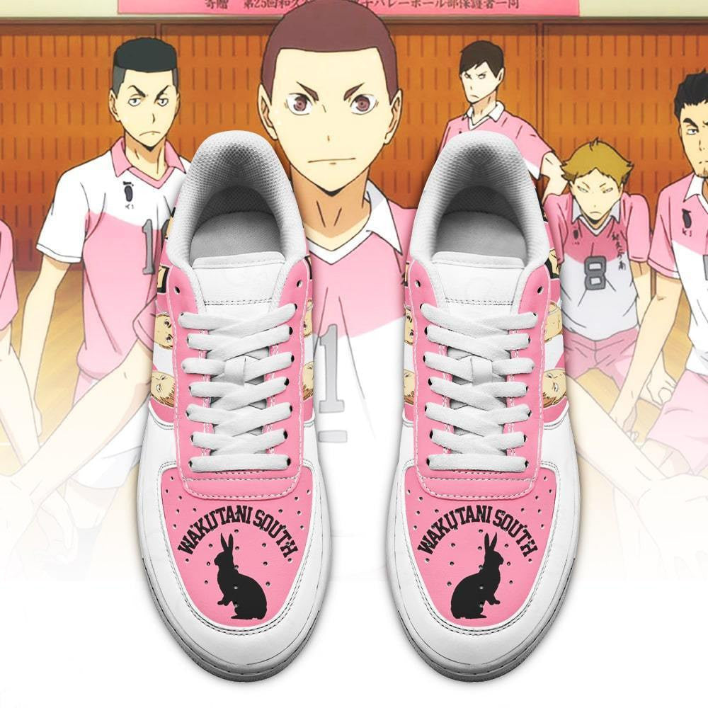 Baskets Anime Wakutani South High en Cuir Chaussures Basses Unisexes Anime Manga