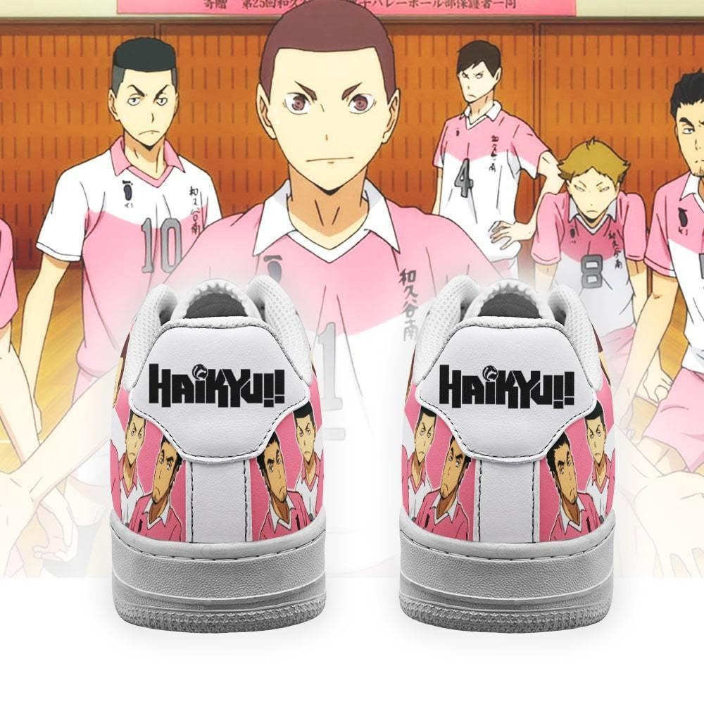 Baskets Anime Wakutani South High en Cuir Chaussures Basses Unisexes Anime Manga