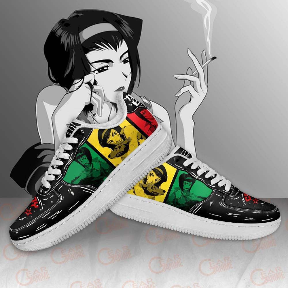 Baskets Anime Faye Valentine en Cuir Chaussures Basses Unisexes Anime Manga