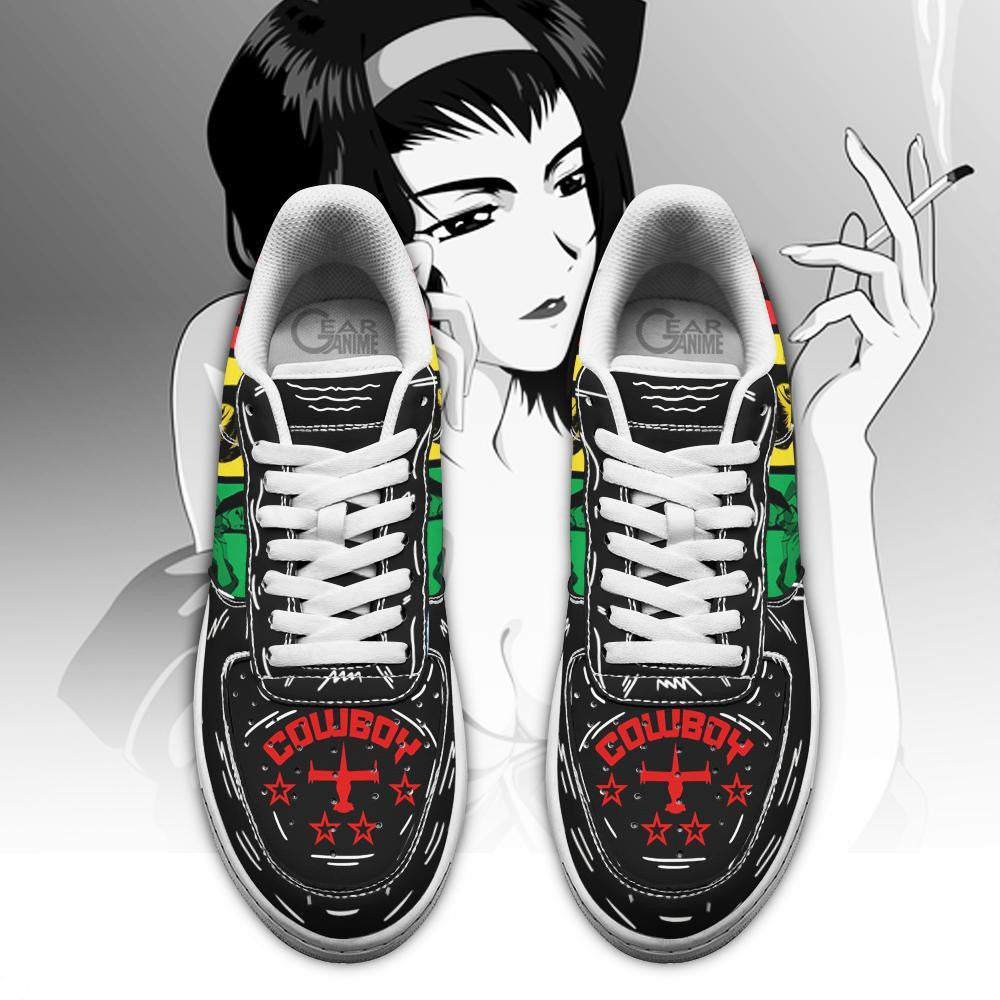 Baskets Anime Faye Valentine en Cuir Chaussures Basses Unisexes Anime Manga