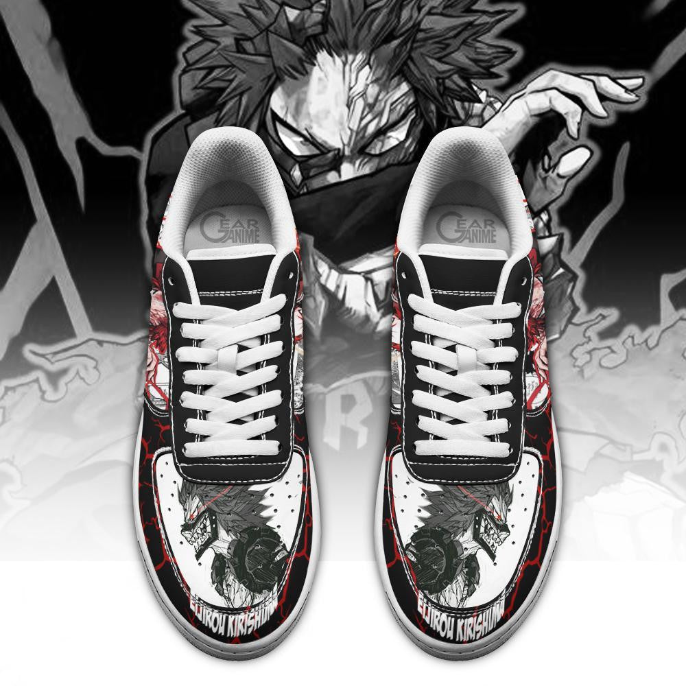 Baskets Anime Eijiro Kirishima en Cuir Chaussures Basses Unisexes Anime Manga