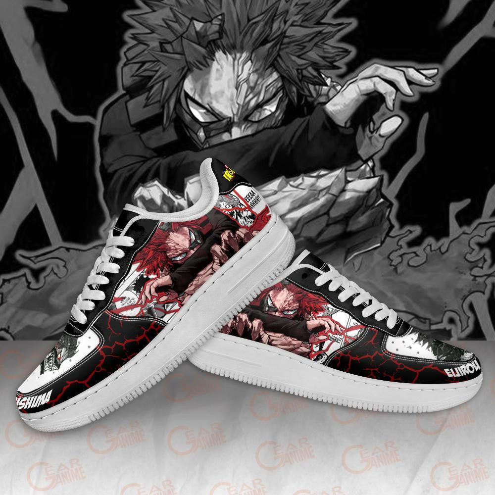 Baskets Anime Eijiro Kirishima en Cuir Chaussures Basses Unisexes Anime Manga