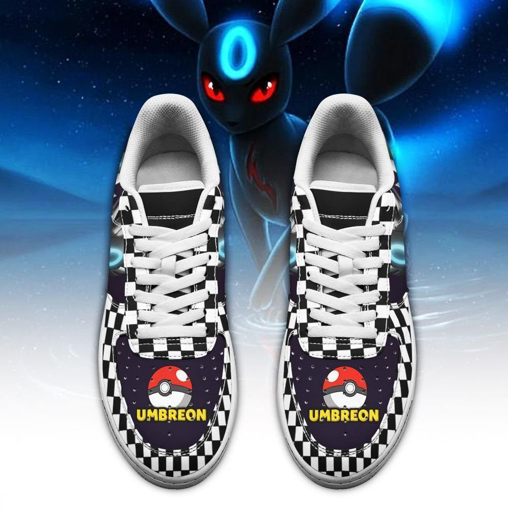 Baskets Anime Poke Umbreon en Cuir Chaussures Basses Unisexes Anime Manga
