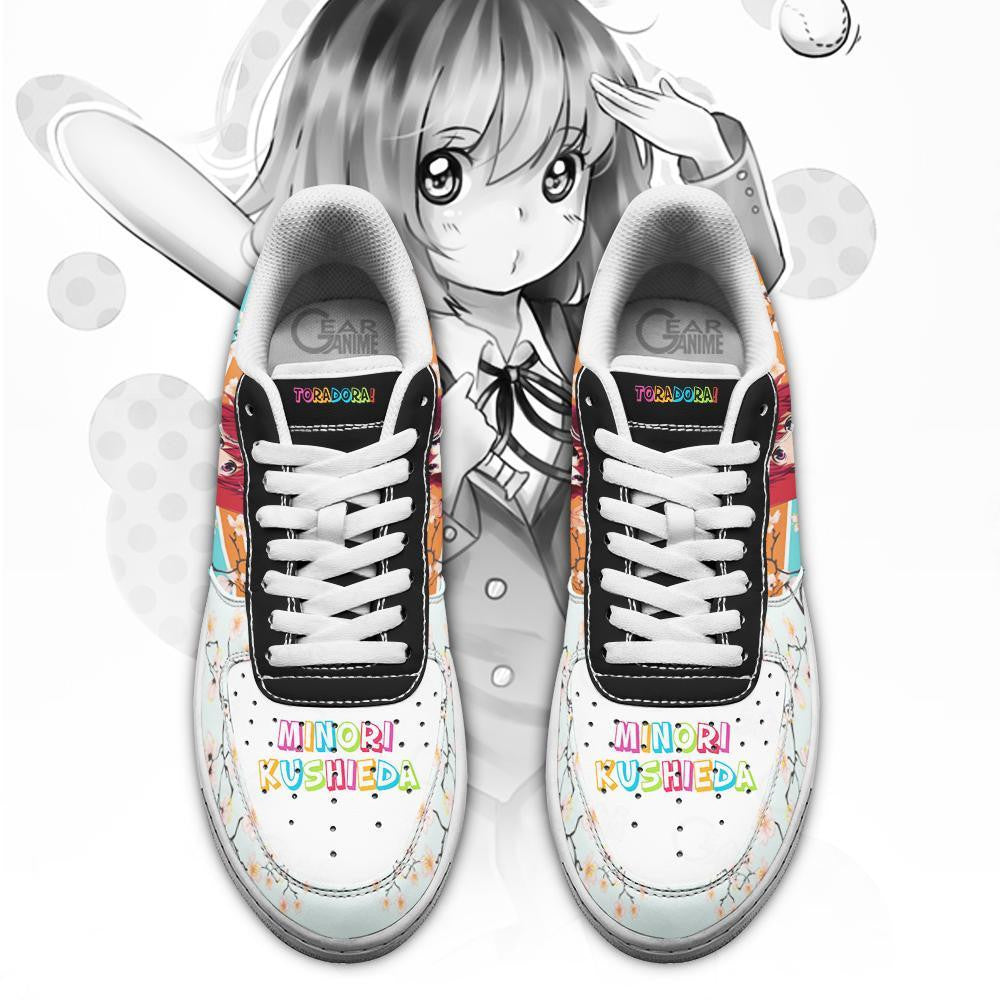 Baskets Anime Minori Kushieda en Cuir Chaussures Basses Unisexes Anime Manga