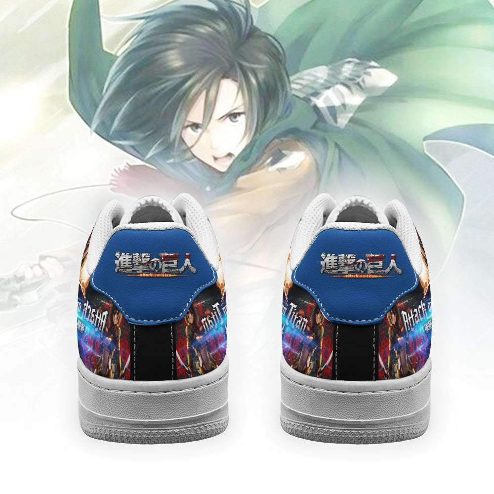 Baskets Anime Mikasa Ackerman Shingeki en Cuir Chaussures Basses Unisexes Attack on Titan