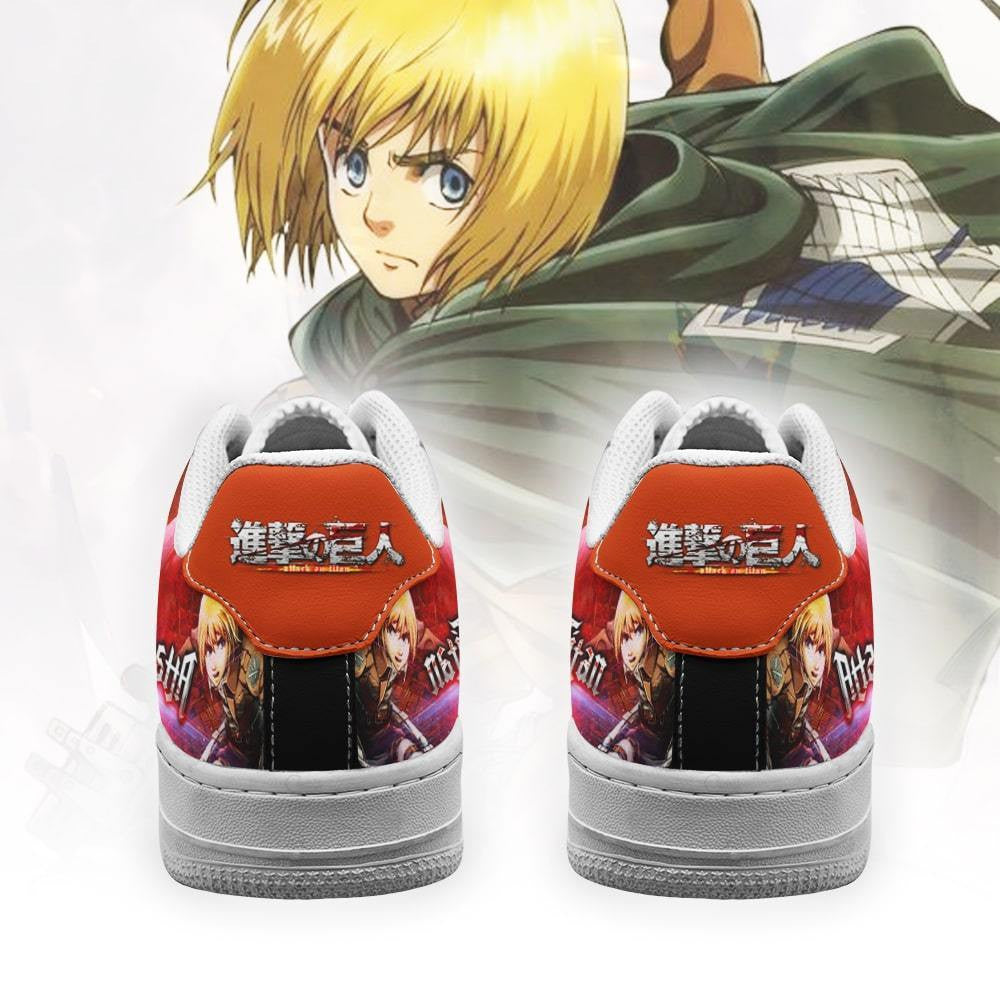 Baskets Anime Armin Arlert en Cuir Chaussures Basses Unisexes Anime Manga