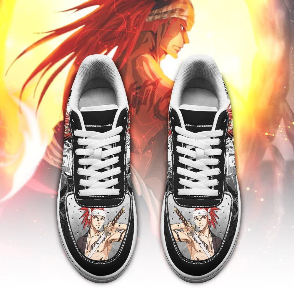 Baskets Anime Abarai Renji en Cuir Chaussures Basses Unisexes Anime Manga
