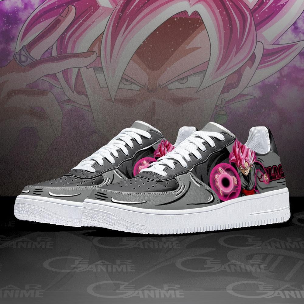 Baskets Anime Goku Black Rose en Cuir Chaussures Basses Unisexes Dragon Ball