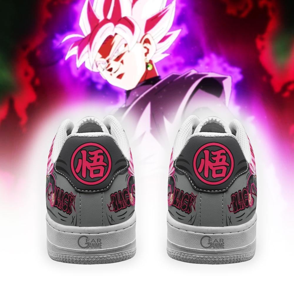 Baskets Anime Goku Black Rose en Cuir Chaussures Basses Unisexes Dragon Ball