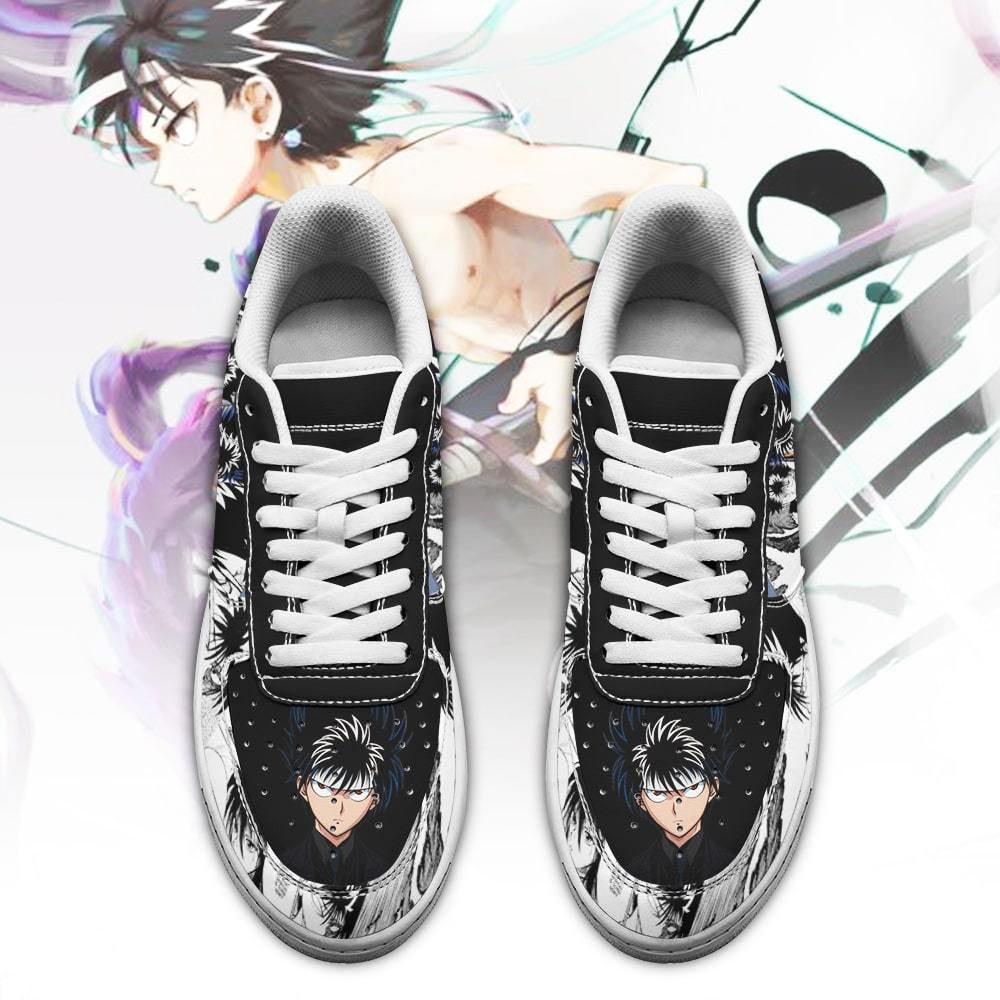 Baskets Anime Hiei en Cuir Chaussures Basses Unisexes Anime Manga