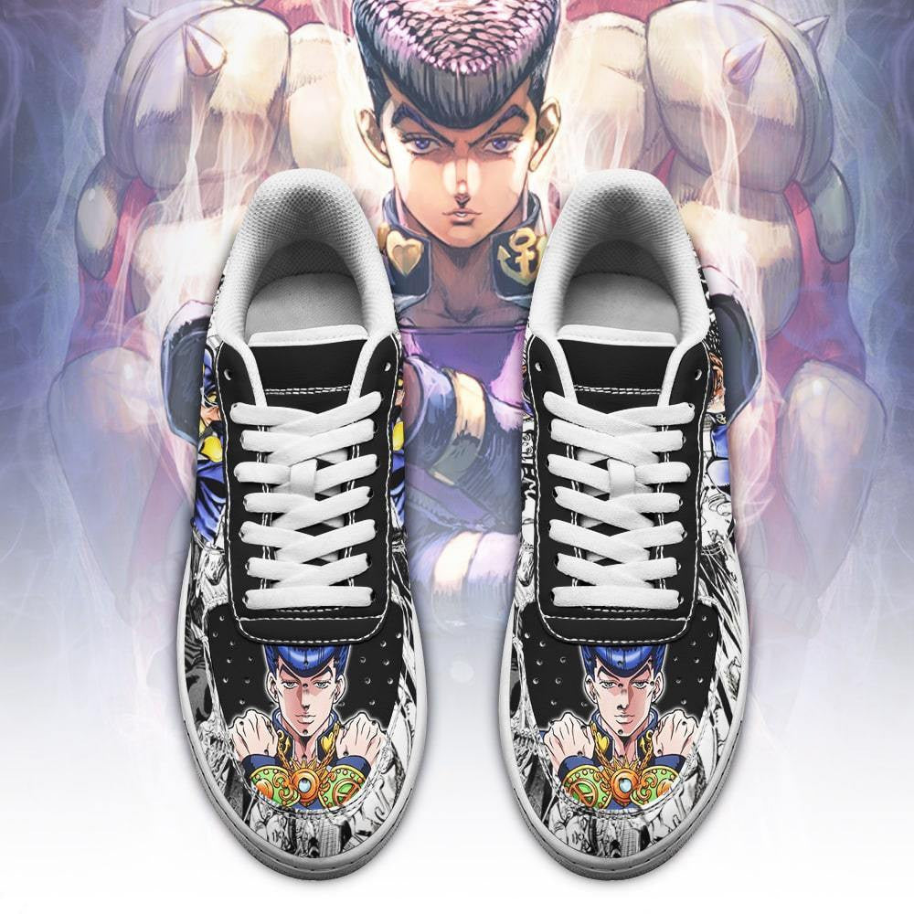 Baskets Anime Josuke Higashikata en Cuir Chaussures Basses Unisexes Anime Manga