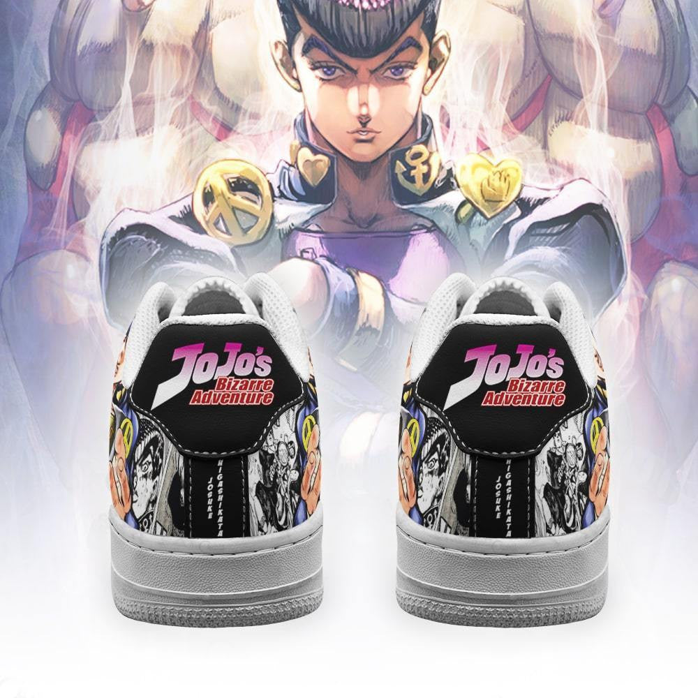 Baskets Anime Josuke Higashikata en Cuir Chaussures Basses Unisexes Anime Manga