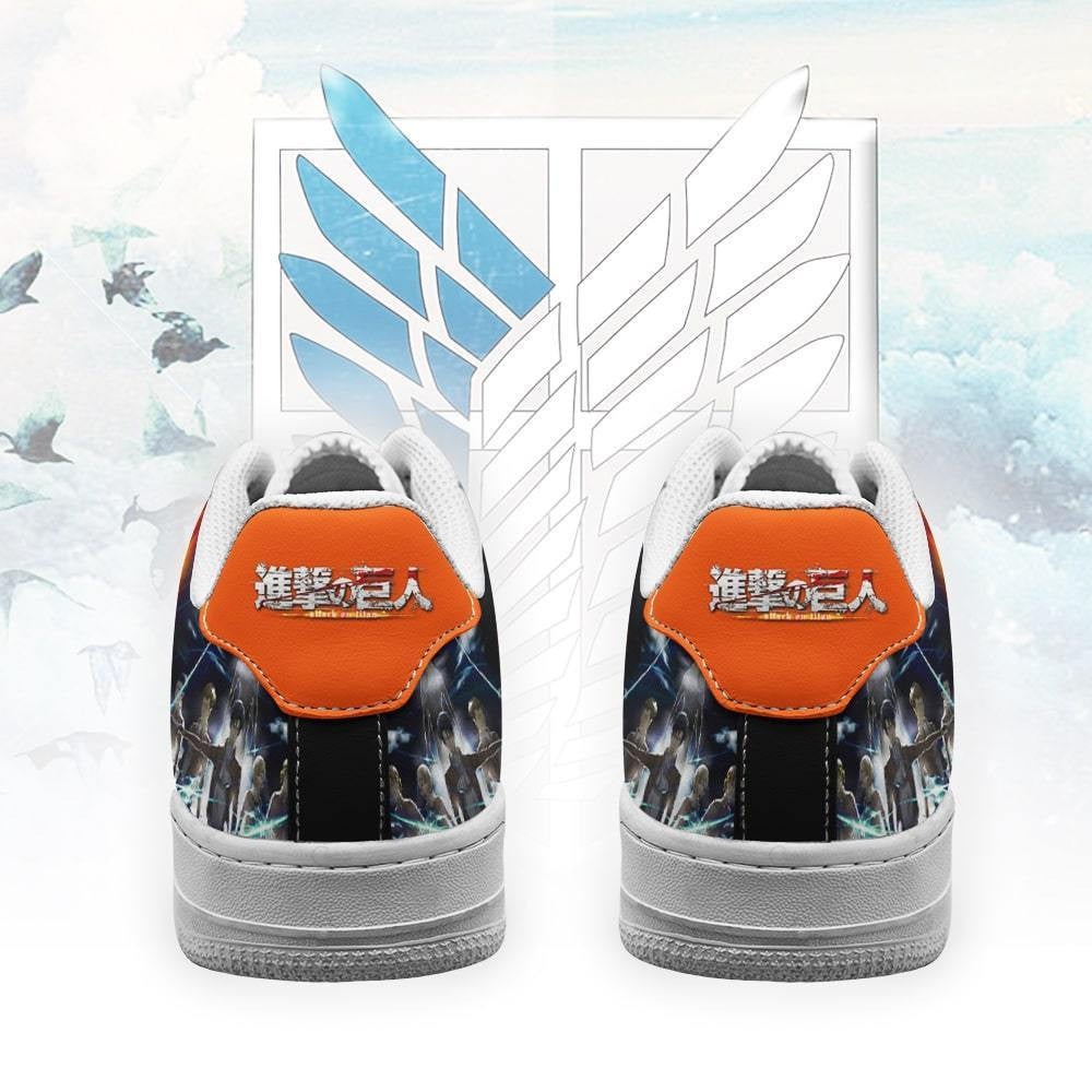 Baskets Anime Shingeki en Cuir Chaussures Basses Unisexes Anime Manga