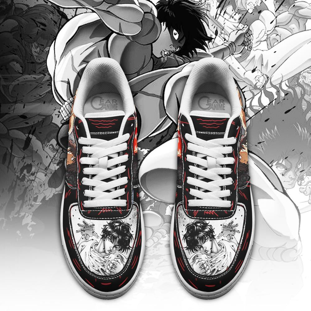 Baskets Anime Baki Hanma en Cuir Chaussures Basses Unisexes Anime Manga