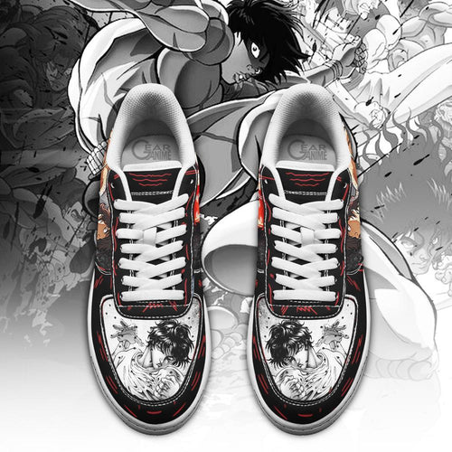 Baskets Anime Baki Hanma en Cuir Chaussures Basses Unisexes Anime Manga