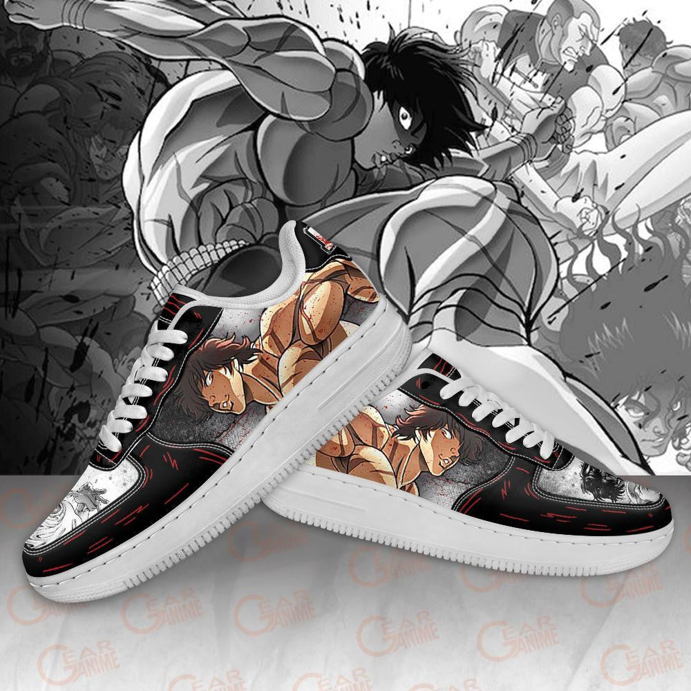 Baskets Anime Baki Hanma en Cuir Chaussures Basses Unisexes Anime Manga