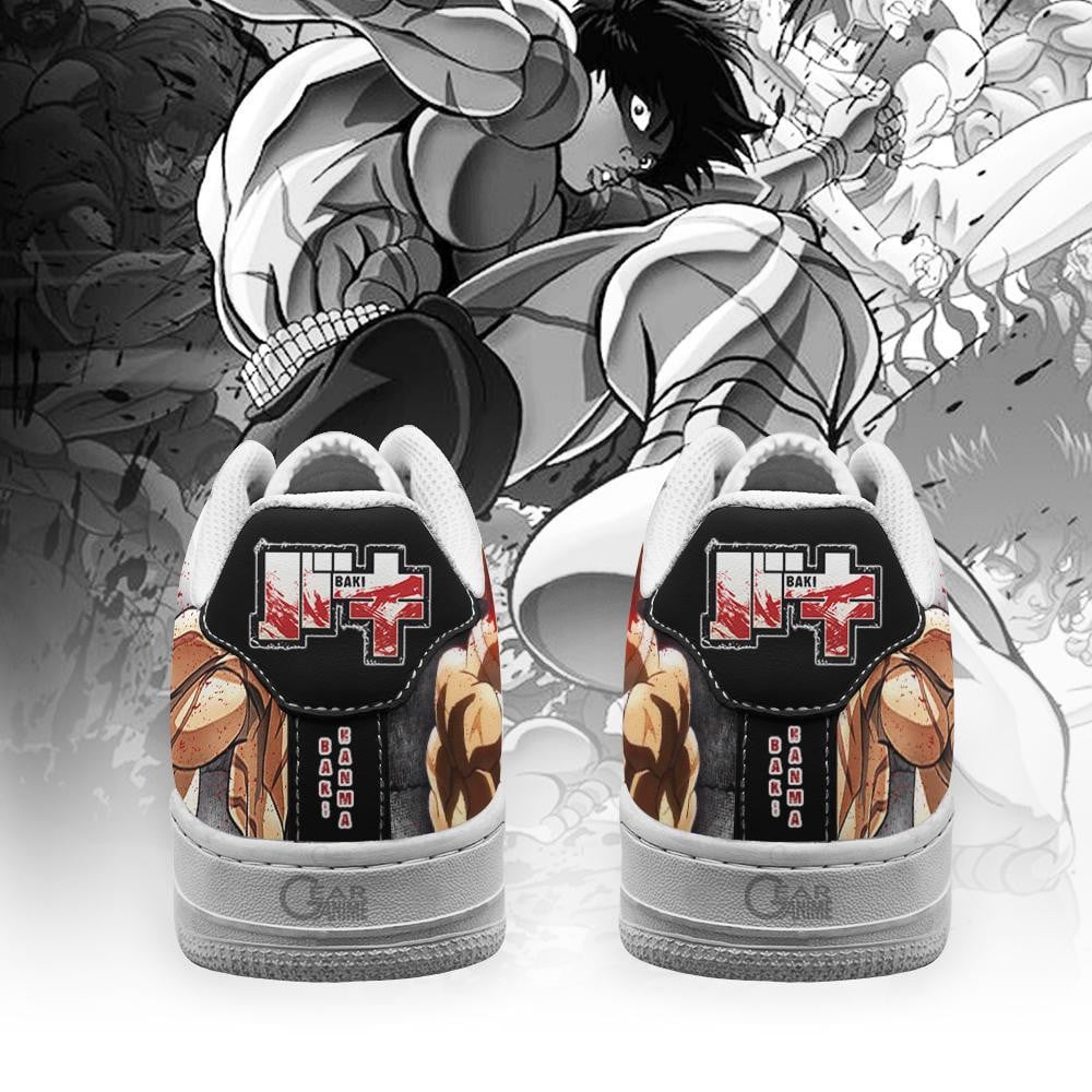Baskets Anime Baki Hanma en Cuir Chaussures Basses Unisexes Anime Manga