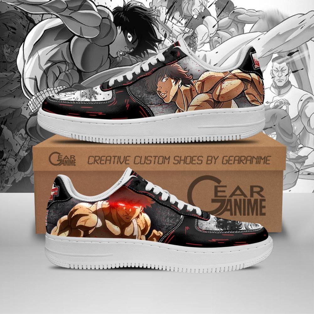 Baskets Anime Baki Hanma en Cuir Chaussures Basses Unisexes Anime Manga