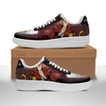 Baskets Anime Fuegoleon Vermillion en Cuir Chaussures Basses Unisexes Anime Manga