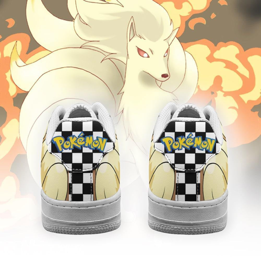 Baskets Anime Poke Ninetales en Cuir Chaussures Basses Unisexes Anime Manga