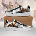 Baskets Anime AOT Reiner en Cuir Chaussures Basses Unisexes Anime Manga