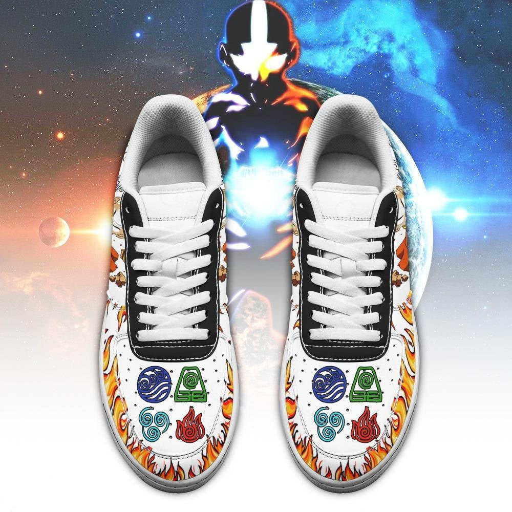 Baskets Anime Avatar en Cuir Chaussures Basses Unisexes Anime Manga