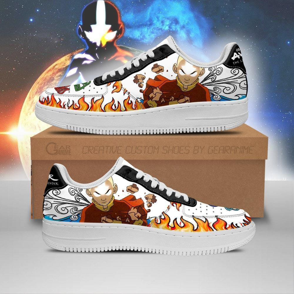 Baskets Anime Avatar en Cuir Chaussures Basses Unisexes Anime Manga