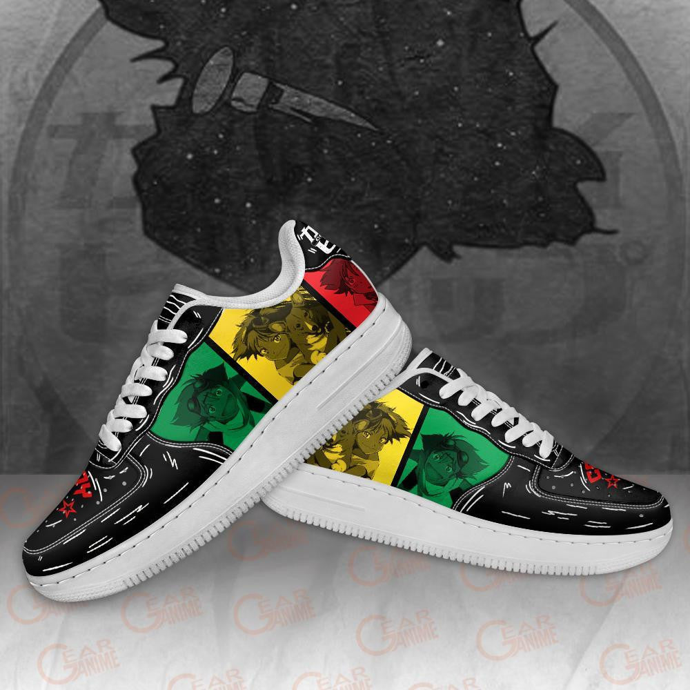 Baskets Anime Edward Wong en Cuir Chaussures Basses Unisexes Anime Manga
