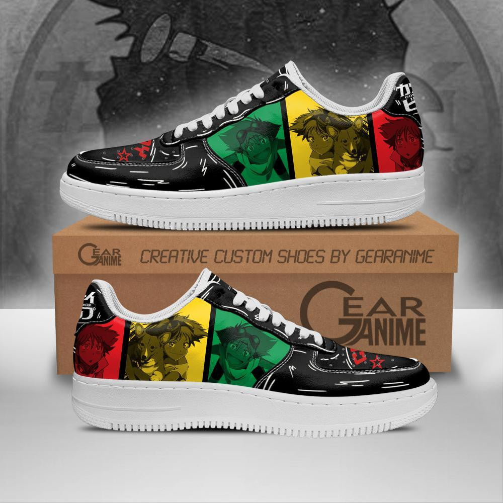 Baskets Anime Edward Wong en Cuir Chaussures Basses Unisexes Anime Manga