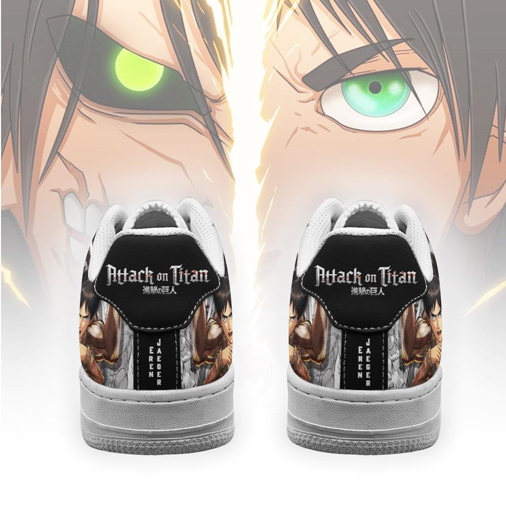 Baskets Anime AOT Titan Eren en Cuir Chaussures Basses Unisexes Attack on Titan
