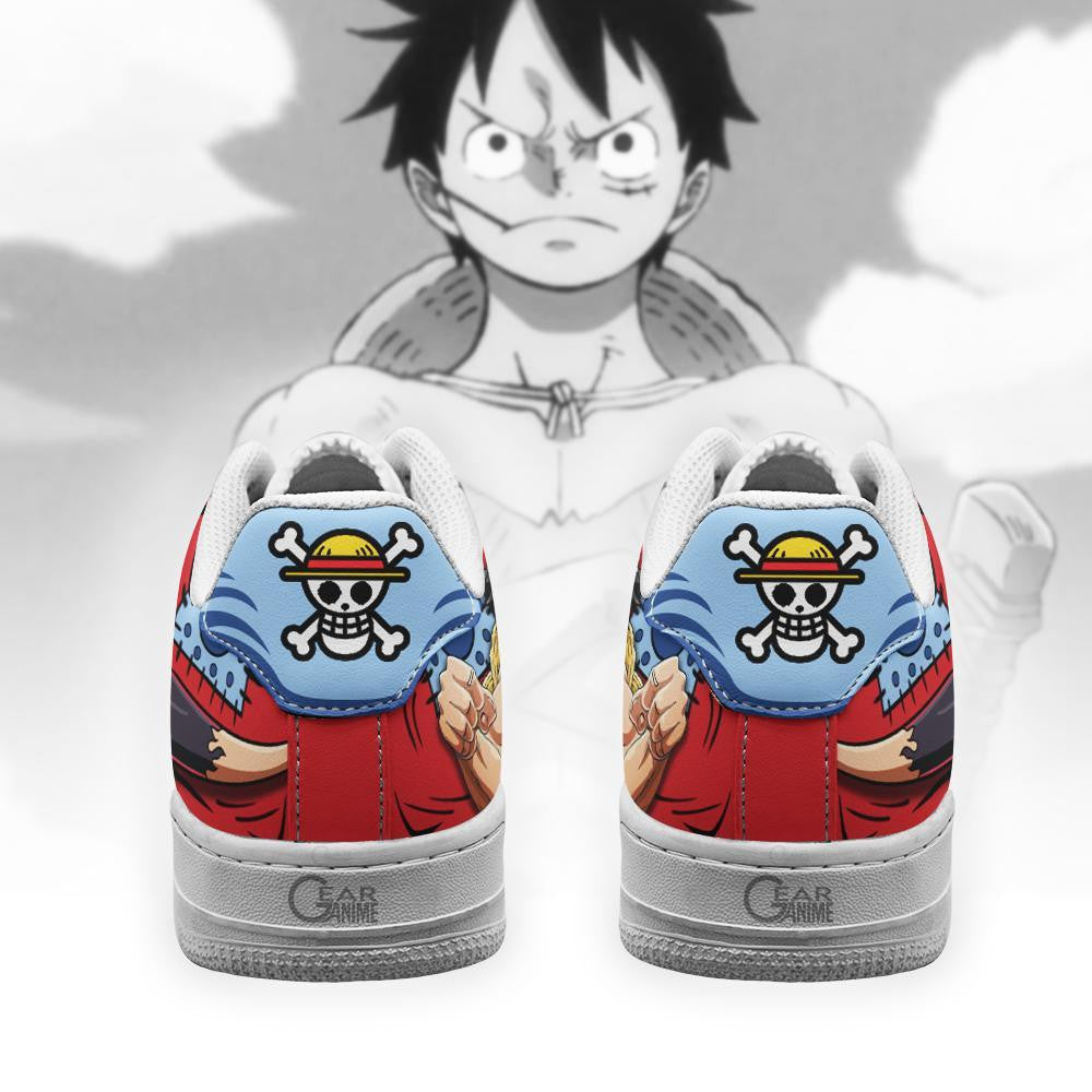 Baskets Anime Wano Arc Luffy en Cuir Chaussures Basses Unisexes One Piece