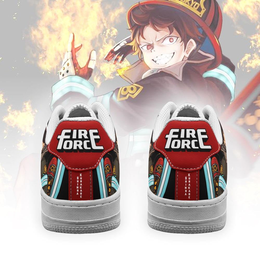 Baskets Anime Shinra Kusakabe en Cuir Chaussures Basses Unisexes Anime Manga
