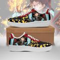 Baskets Anime Shinra Kusakabe en Cuir Chaussures Basses Unisexes Anime Manga