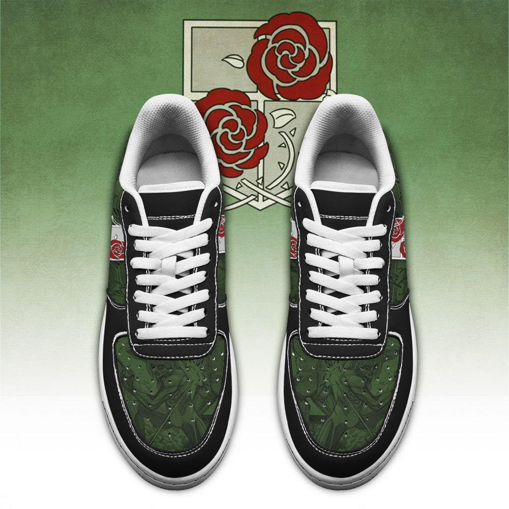 Baskets Anime AOT Garrison Regiment en Cuir Chaussures Basses Unisexes Anime Manga