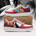 Baskets Anime Boa Hancock And Luffy en Cuir Chaussures Basses Unisexes One Piece