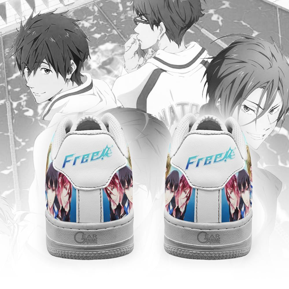 Baskets Anime Free Iwatobi Swim Club en Cuir Chaussures Basses Unisexes Anime Manga