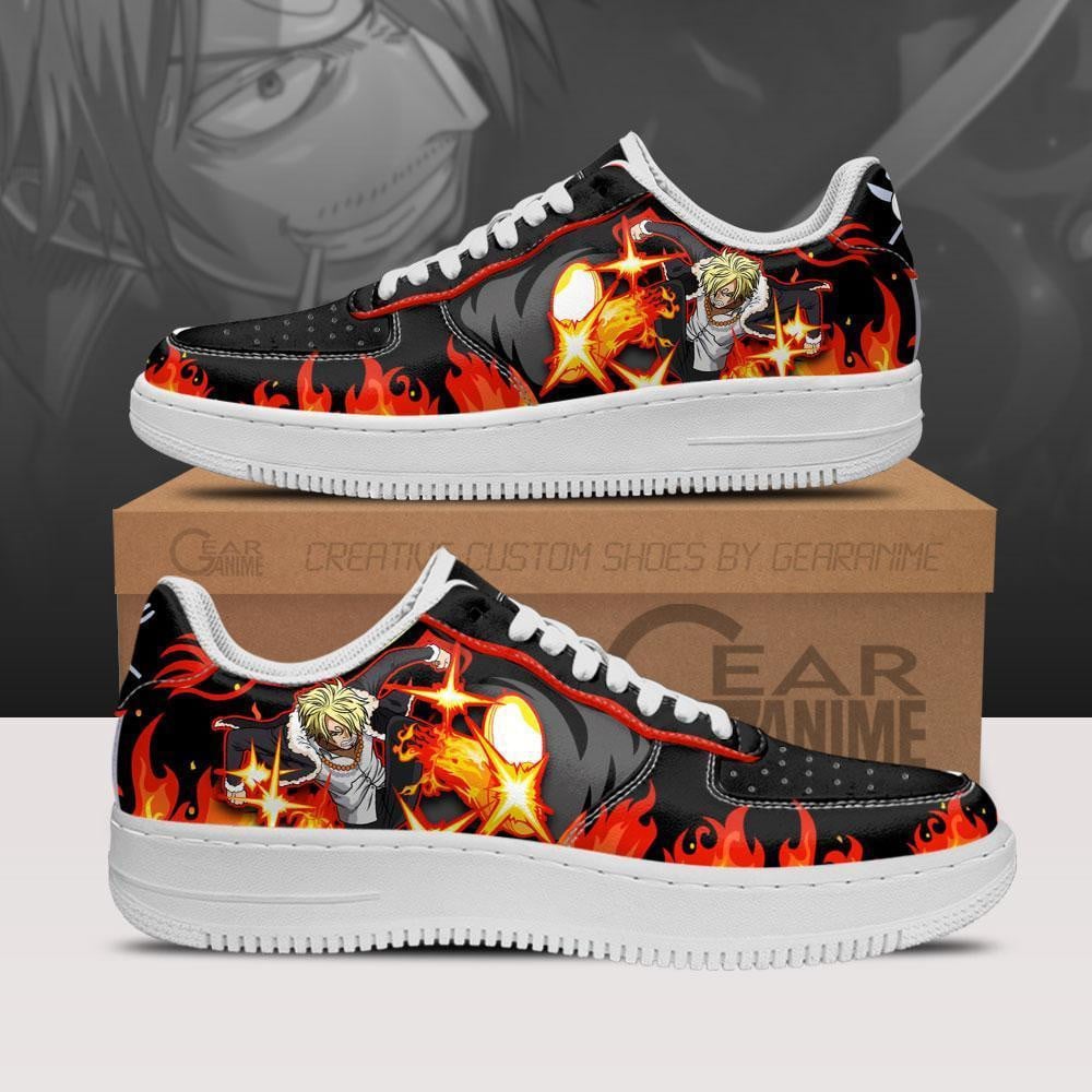Baskets Anime Vinsmoke Sanji en Cuir Chaussures Basses Unisexes Anime Manga