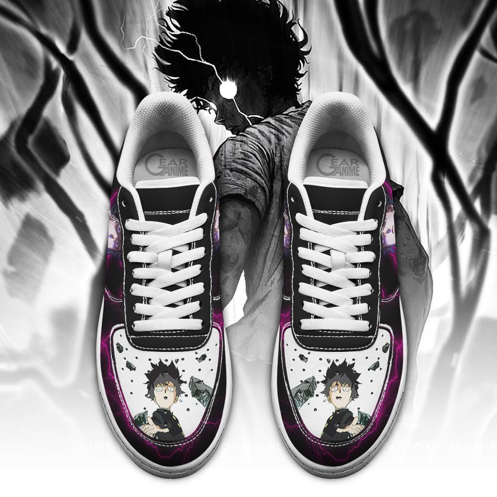 Baskets Anime Shigeo Kageyama en Cuir Chaussures Basses Unisexes Anime Manga